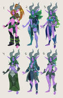 Night Elves | Adopts by hornichka