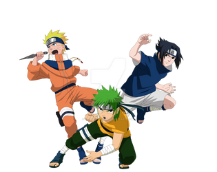 Naruto, Sasuke and Torisuke.