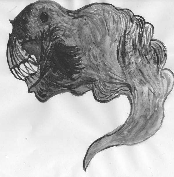 Abstract Monster Fish Drawing monster fish by Zzaggraff on DeviantArt