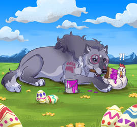 Decorating eggs - Tokotas easter event 2020