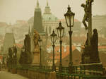 Foggy morning in Prague