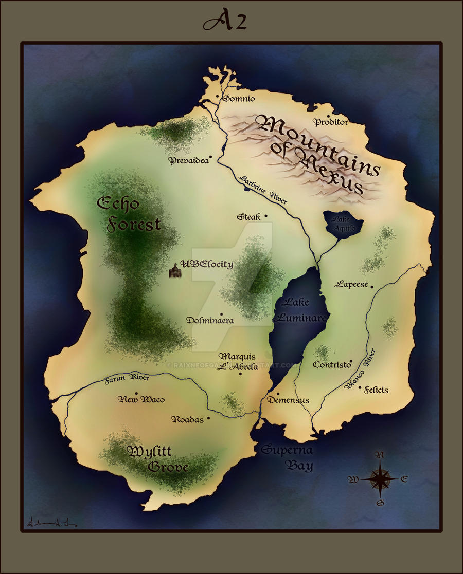 Map of A2 by raiyneofgailin on DeviantArt