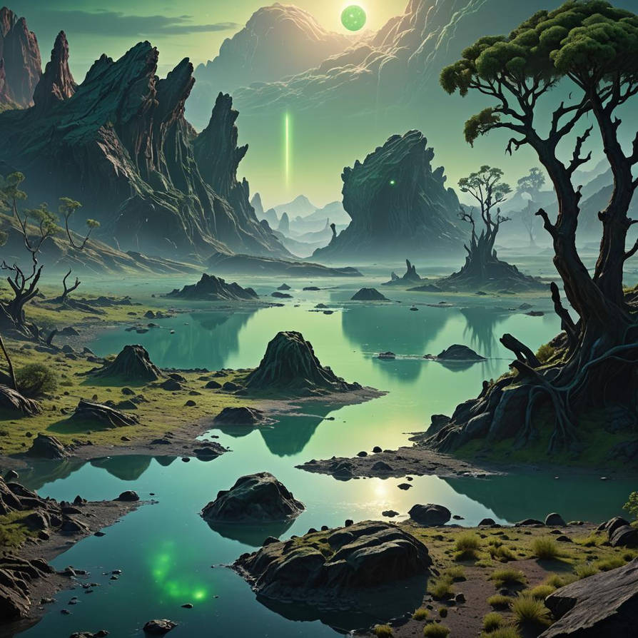 Alien Planet Map Deviantart Alien Planet by Lencarol on DeviantArt