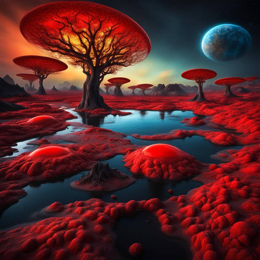 Alien Planet Map Deviantart alien Planet by Lencarol on DeviantArt