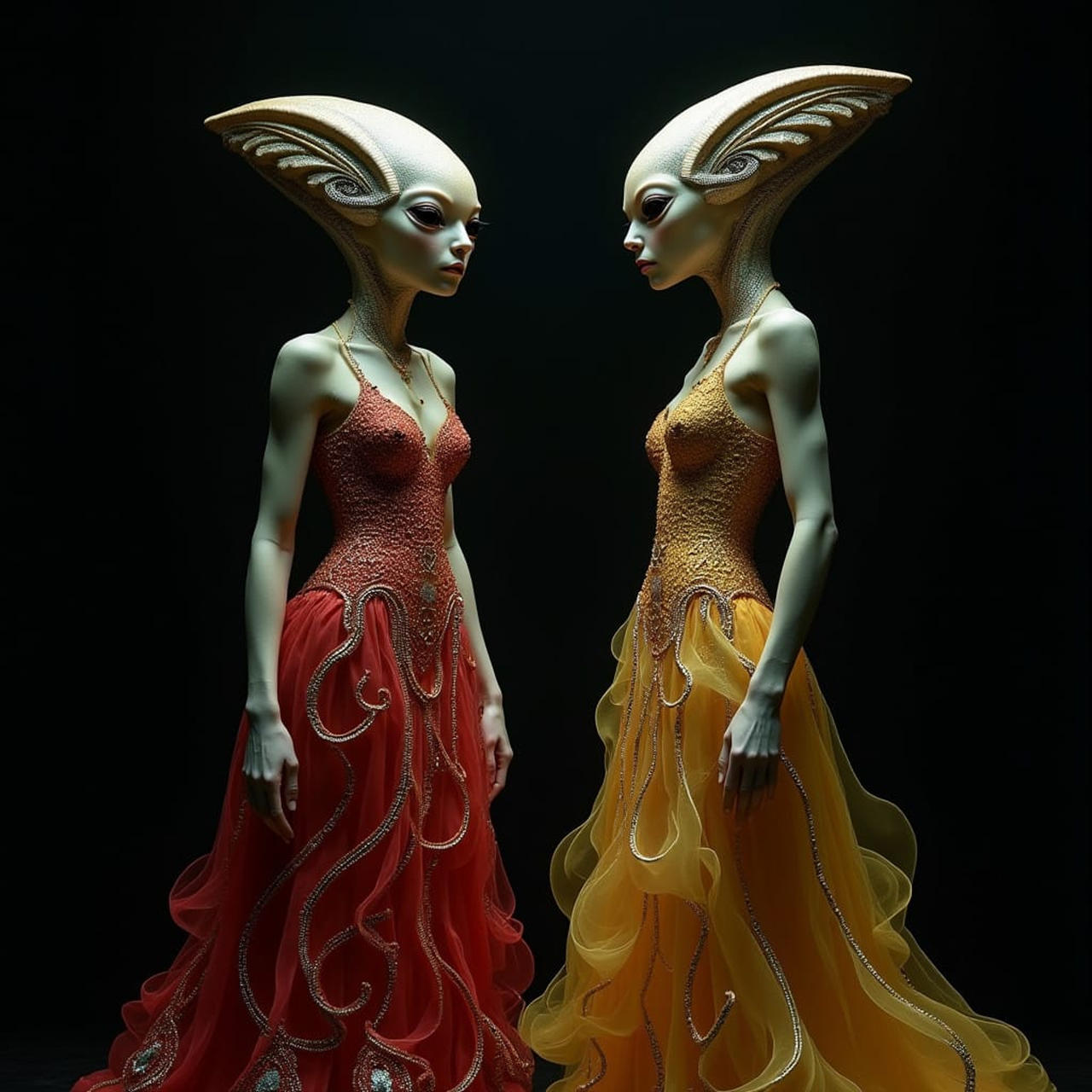 Female Alien Races Deviantart Female Aliens by Lencarol on DeviantArt