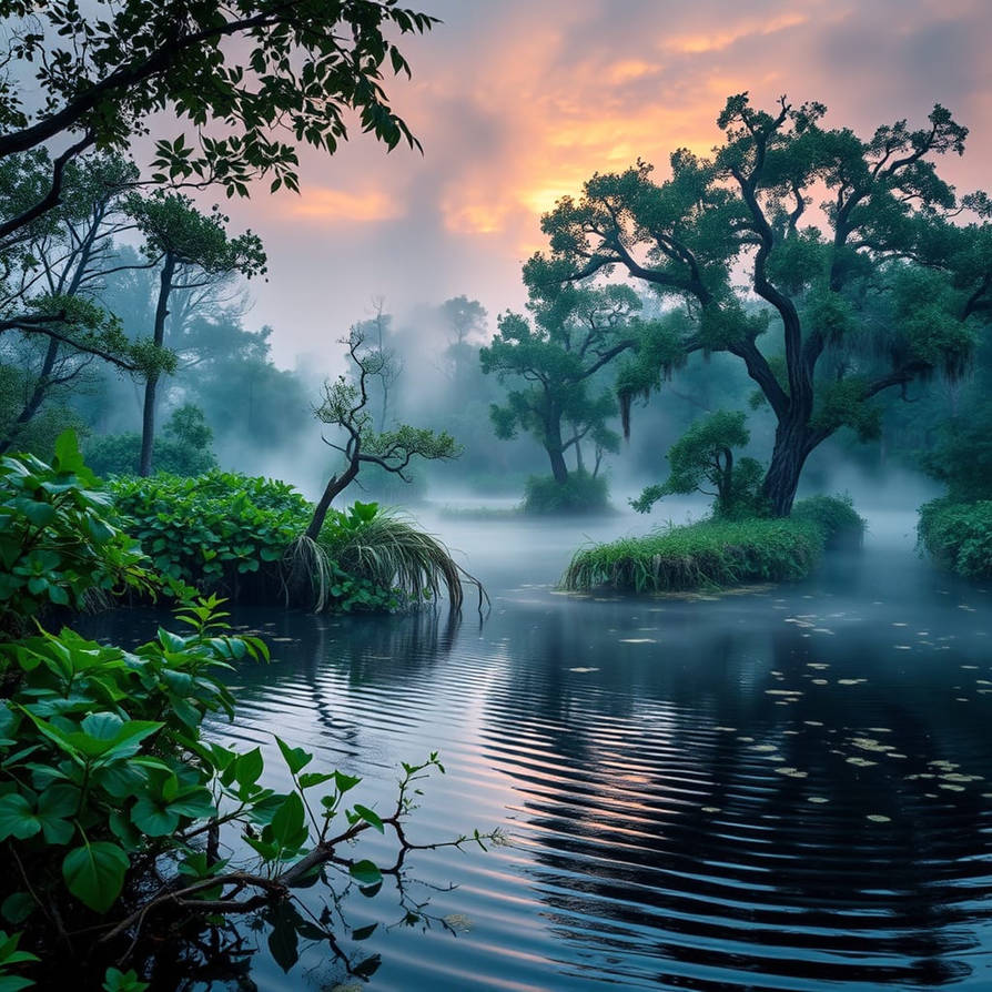 Sunrise in the Everglades by Lencarol on DeviantArt
