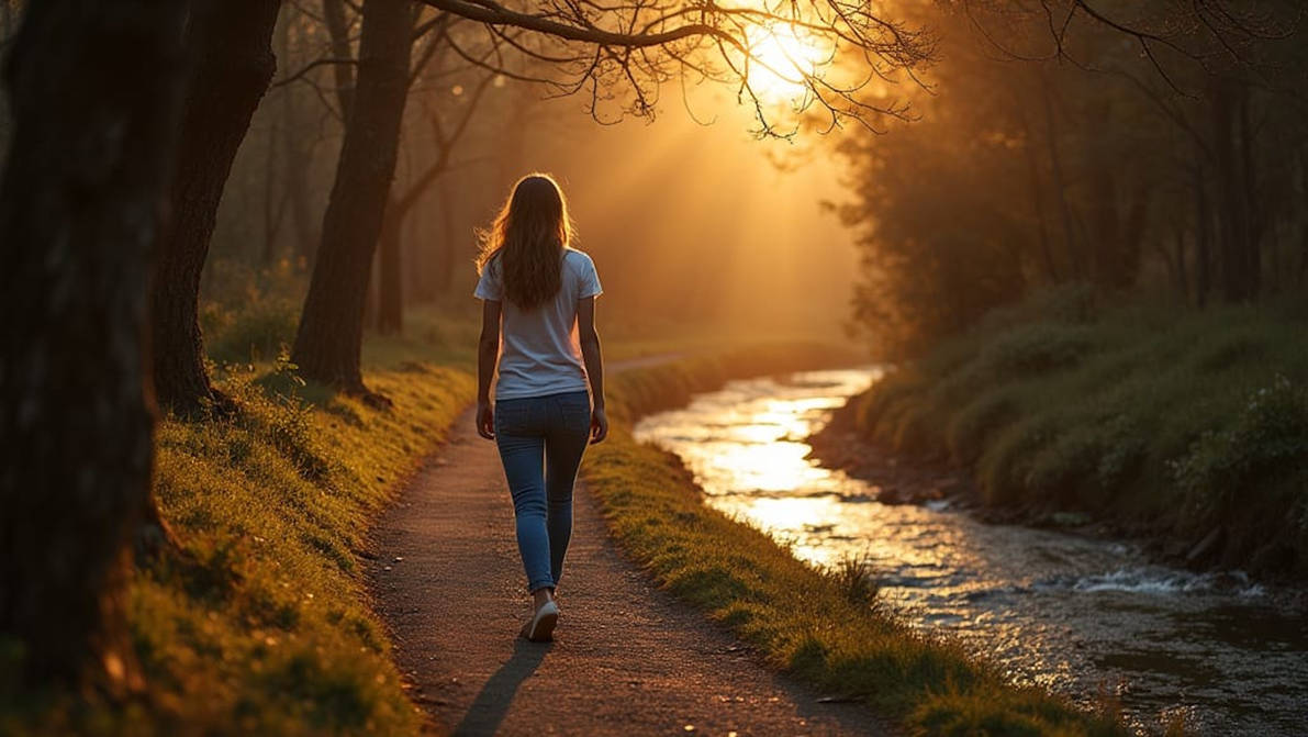 Walk Besides Stream Walking beside a Forest Stream by Lencarol on DeviantArt