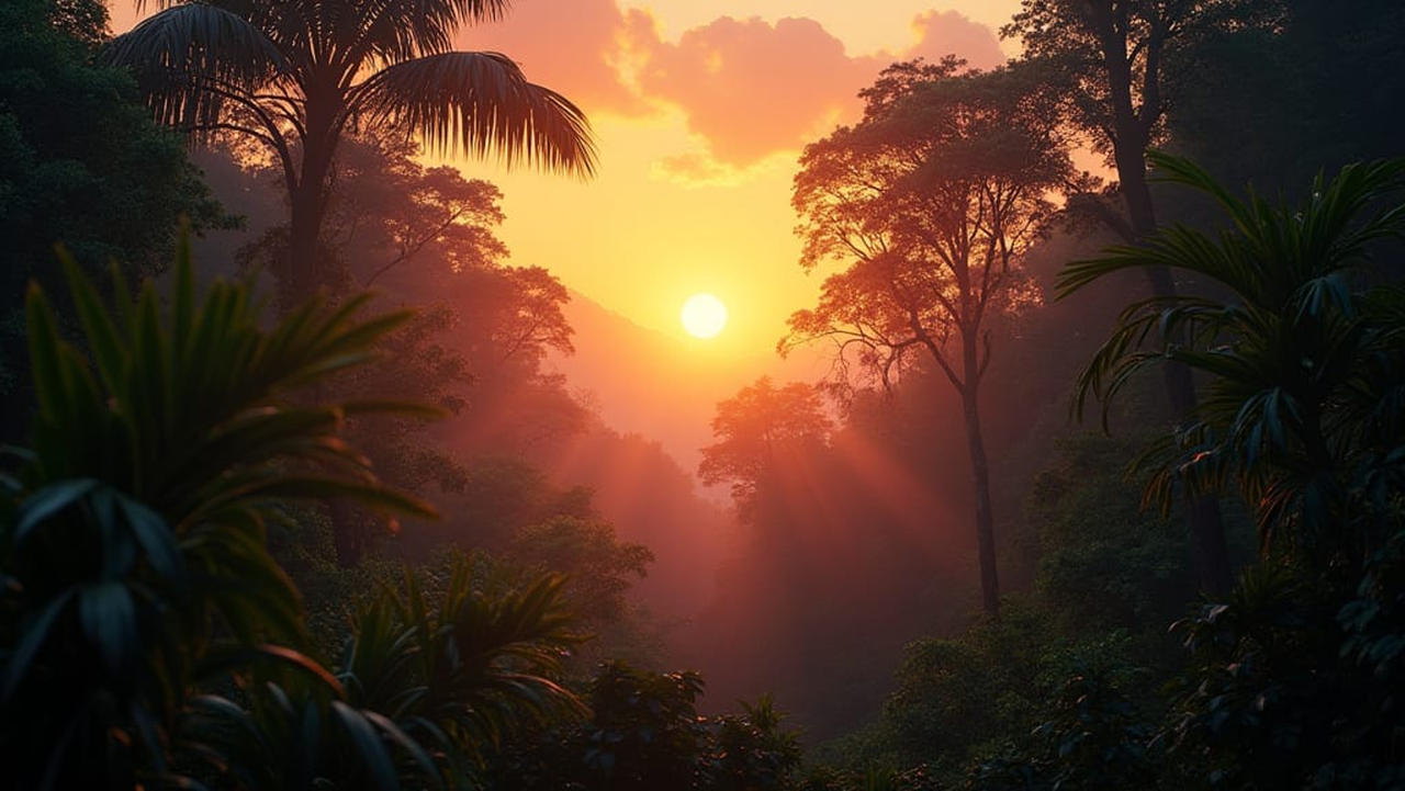Rainforest at Sunrise by Lencarol on DeviantArt