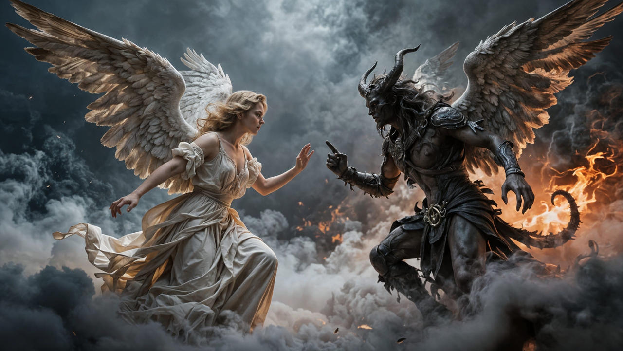 Angel and Demon by Lencarol on DeviantArt