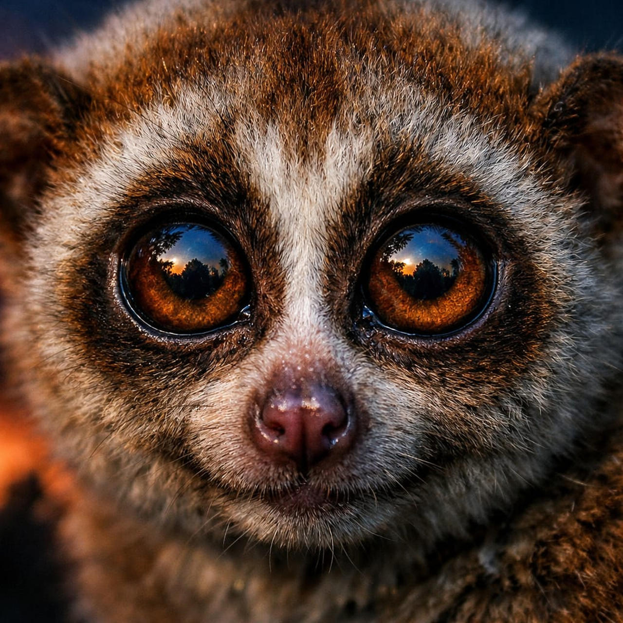 Loris Smiling Face of a Slow Loris by Lencarol on DeviantArt
