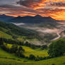 Mountains Meadows and River