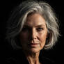 Mature Lady with gray hair