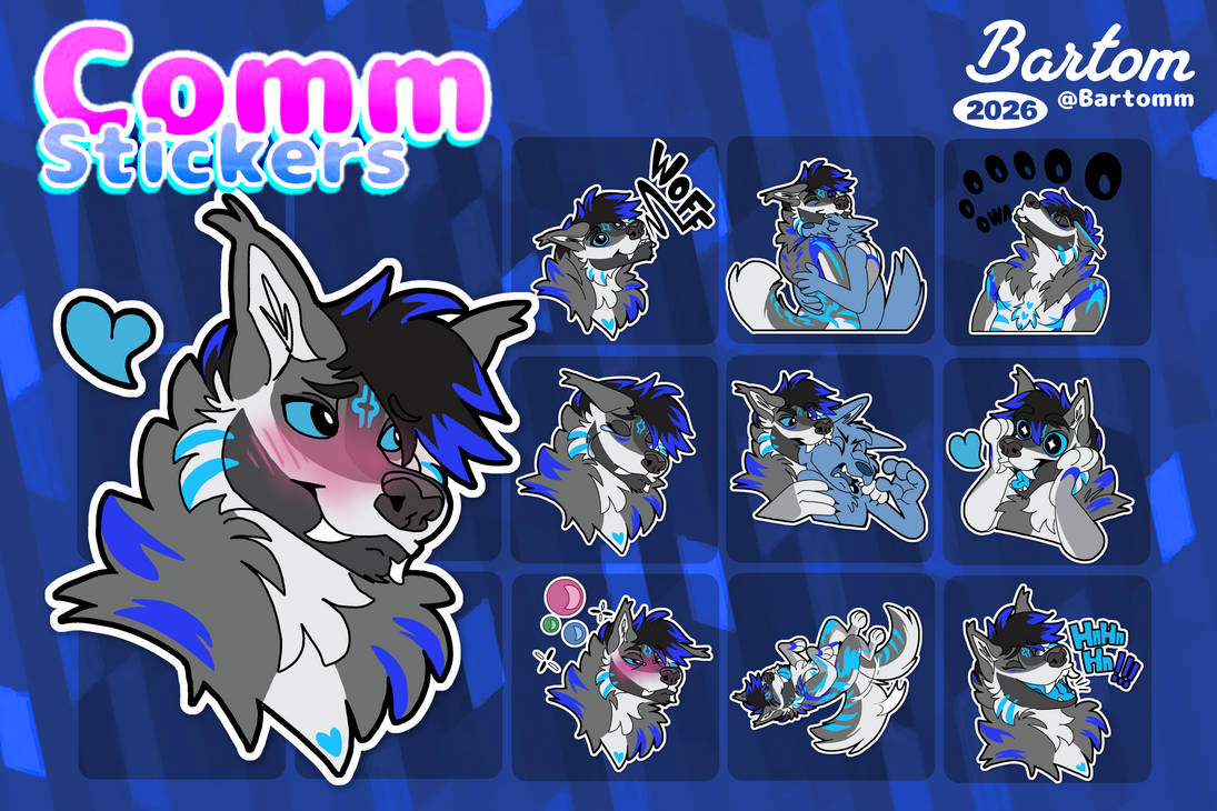 Comm Major Sticker sticker pack 15 comm by Bartommm on DeviantArt