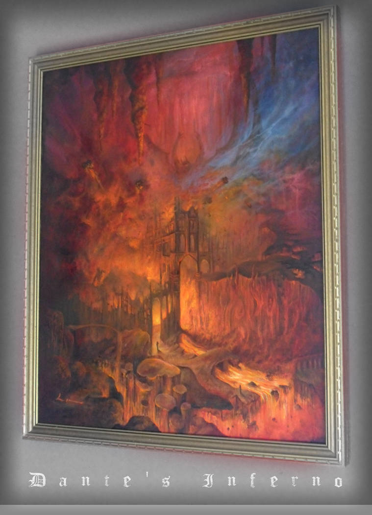 Dantes Inferno Painting by Lloyd Mitchell by LMDartwork on DeviantArt