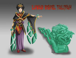 Taliyah skin concept - Lunar Revel Taliyah