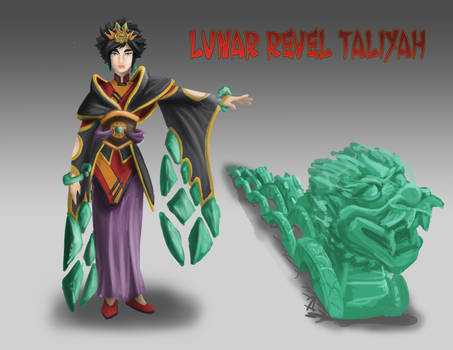 Taliyah skin concept - Lunar Revel Taliyah