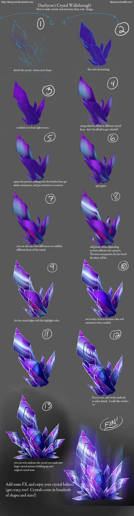 Painted Crystal Tutorial by DanSyron on DeviantArt