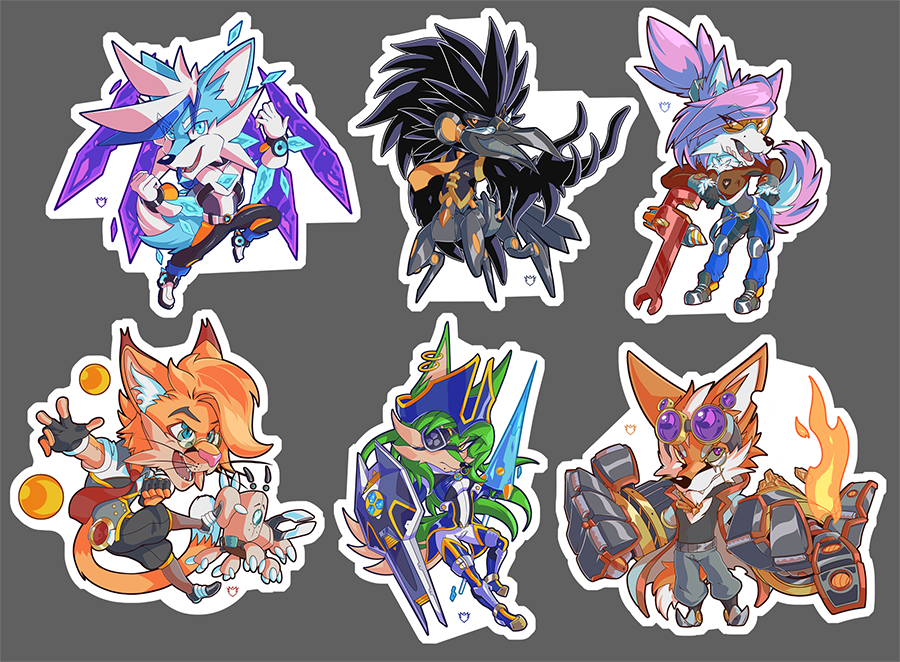 Voxvulpine Sticker Example Small by DanSyron Voxvulpine Sticker Example Small by DanSyron