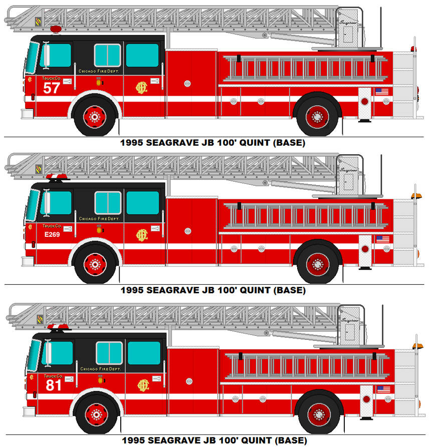 Chicago Fire Dept. Truck 57, E269 and 81 by StormyWaters3804 on DeviantArt