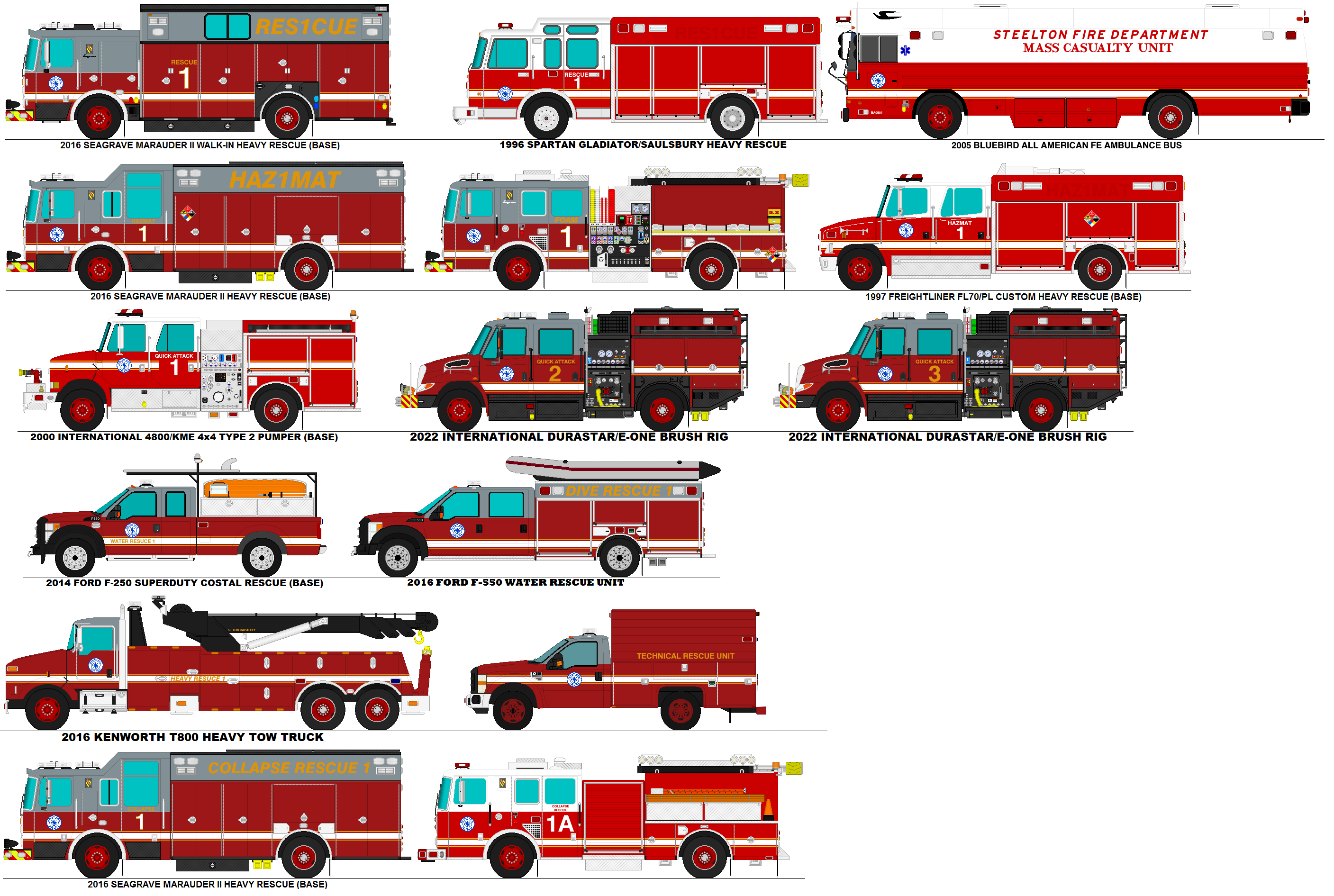 Deviantart Fire Engine Steelton Fire Department misc trucks by StormyWaters3804 on DeviantArt