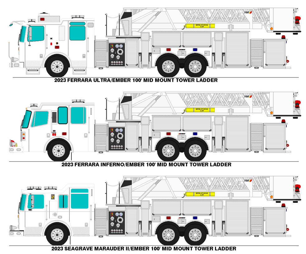 Deviantart Ember Ladder Ember 100' mid mount tower ladders by StormyWaters3804 on DeviantArt