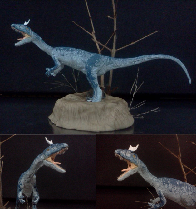 Cryolophosaurus sculpture