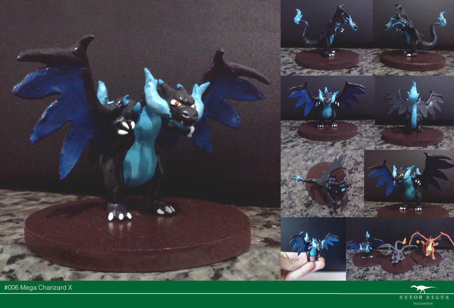 Mega Charizard X sculpture by Vitor-Silva on DeviantArt