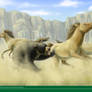 In the Bear's Grotto - Arctotherium and Equus