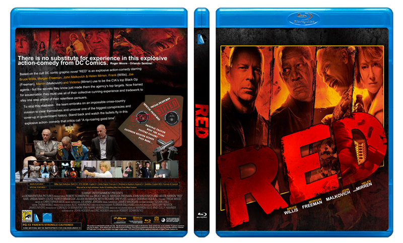 RED Custom blu ray cover