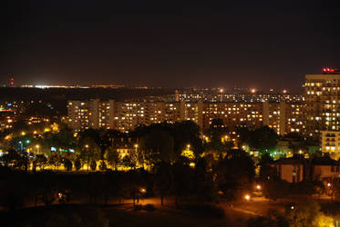 Poznan in night