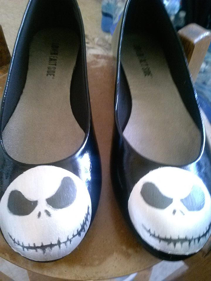 Jack Skellington flats by CharleneRenegade on DeviantArt