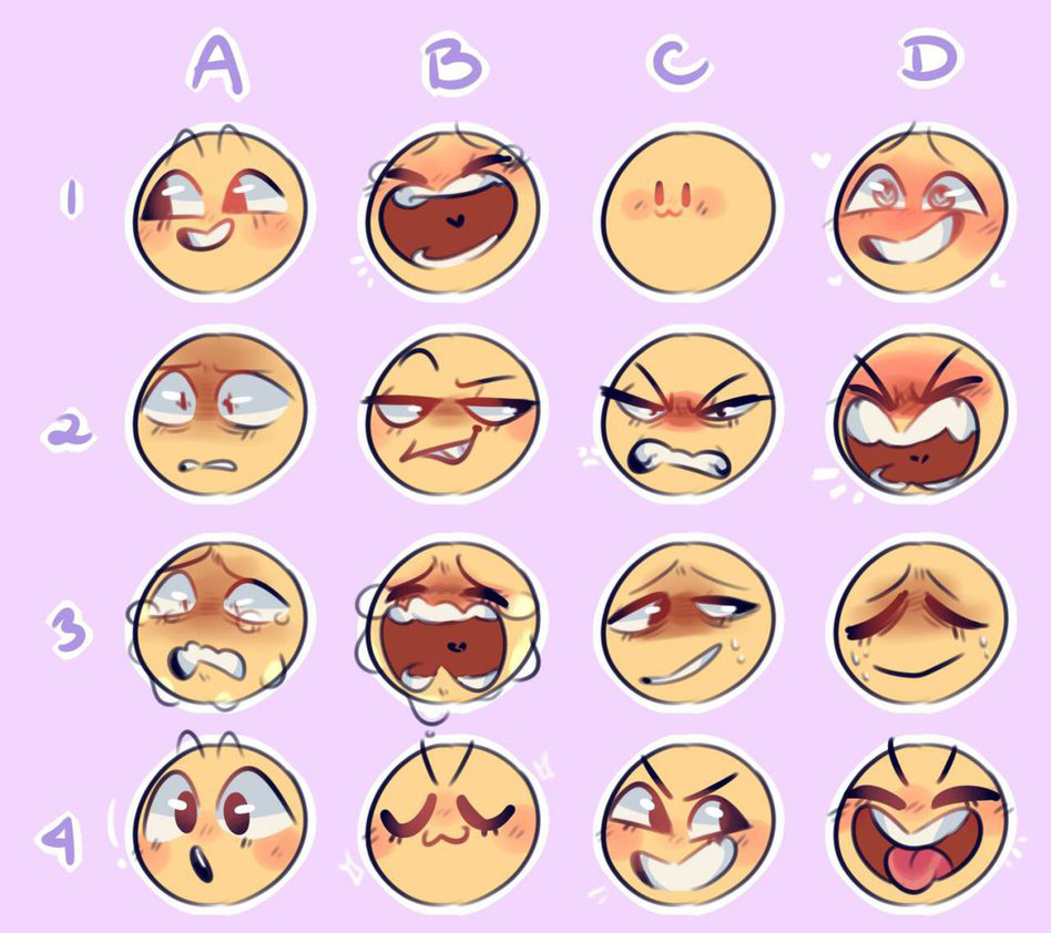 Expression Meme By Kittyguau89 On Deviantart Expression Meme By Kittyguau89 On Deviantart