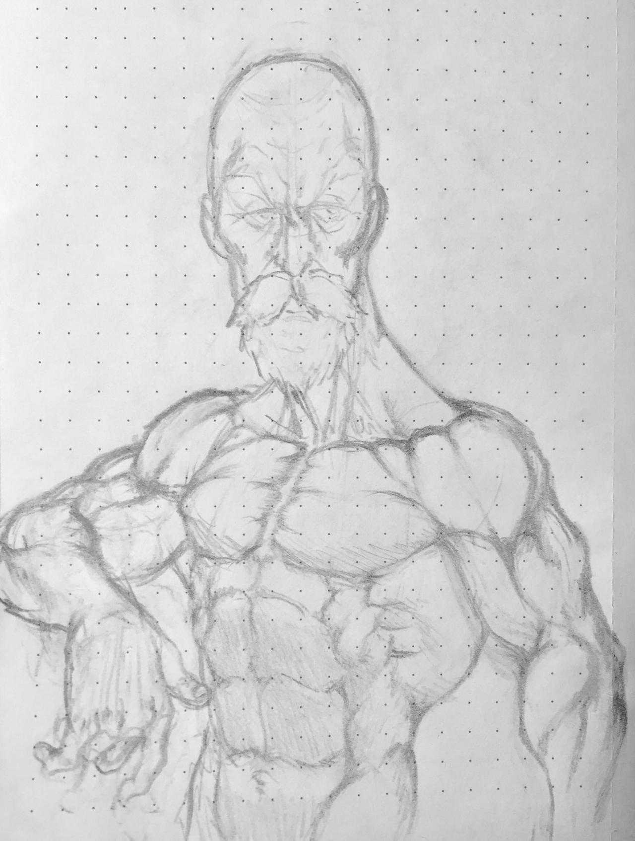 Master Roshi sketch by brothermaximilian on DeviantArt