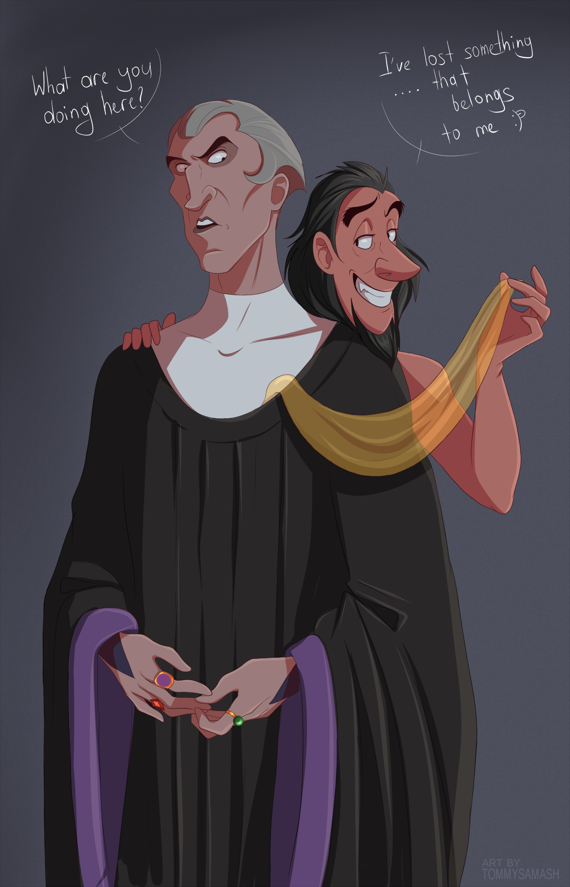 Claude Frollo And Clopin By TommySamash On DeviantArt claude-frollo-and-clopin-by-tommysamash-on-deviantart