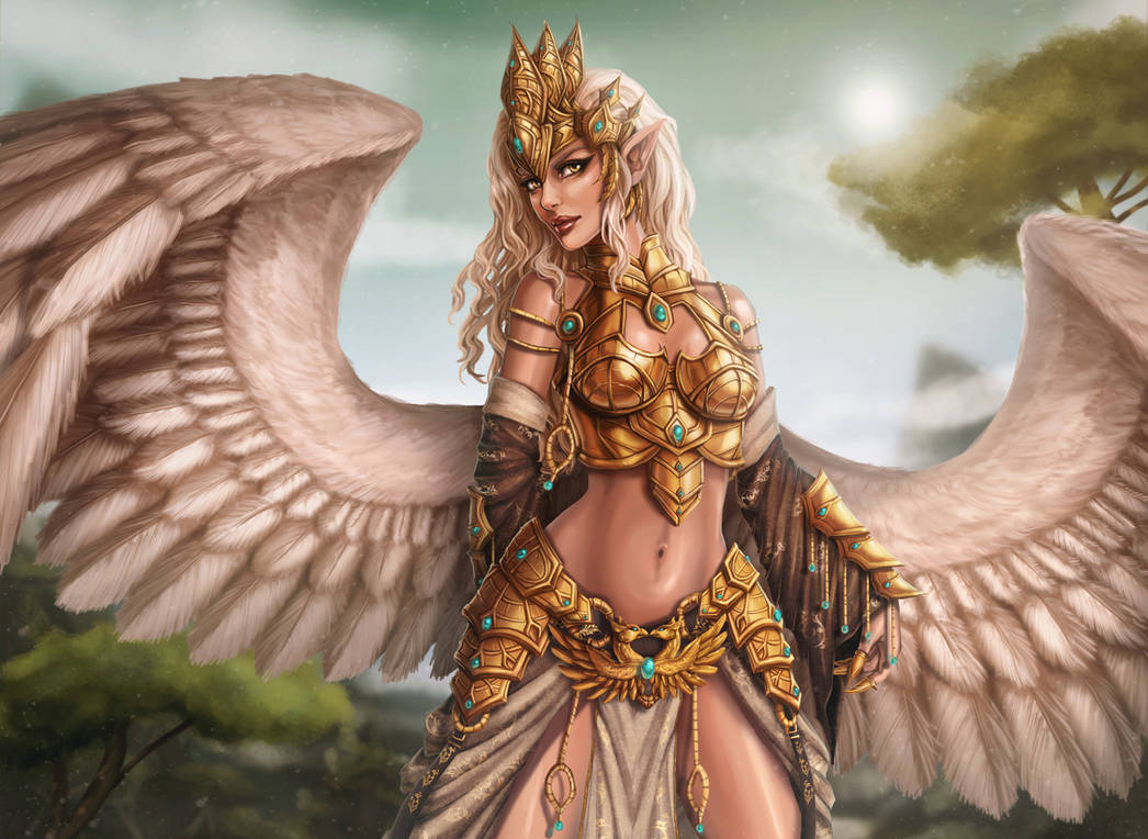 Крылатый ангел. Авариэль крылатые эльфы. Ангел богиня. Воительница Валькирия. Ангел фэнтези.