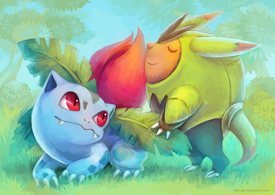 Best Friends: Ivysaur and Quilladin