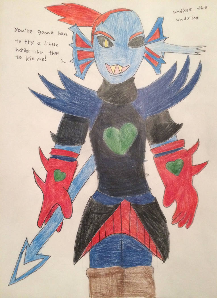 Undyne the undying by Mrdrawinglover on DeviantArt