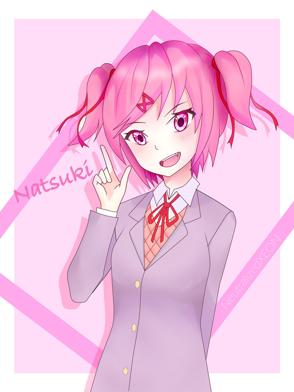 Natsuki Simple Natsuki by NeutralizedXEON on DeviantArt