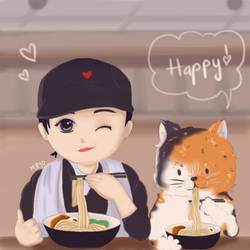 MIRYO unnie and the cat