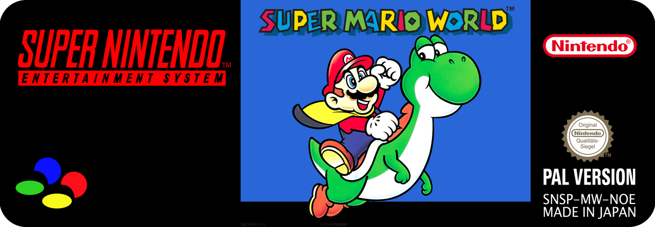 PAL SNES Super Mario World Label by SagittariusReWorks on DeviantArt