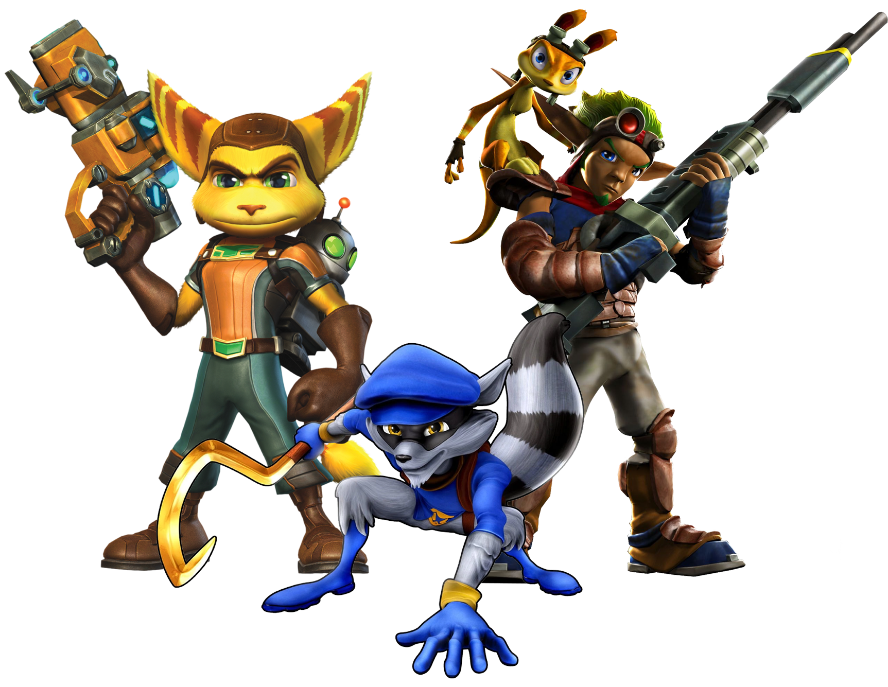 Playstation 2 Stars - Sly Cooper - Ratchet and Clank - Jak and Daxter  Poster for Sale by beffles