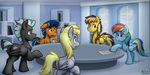 In the Weather Factory Office -Commission- by BuizelCream