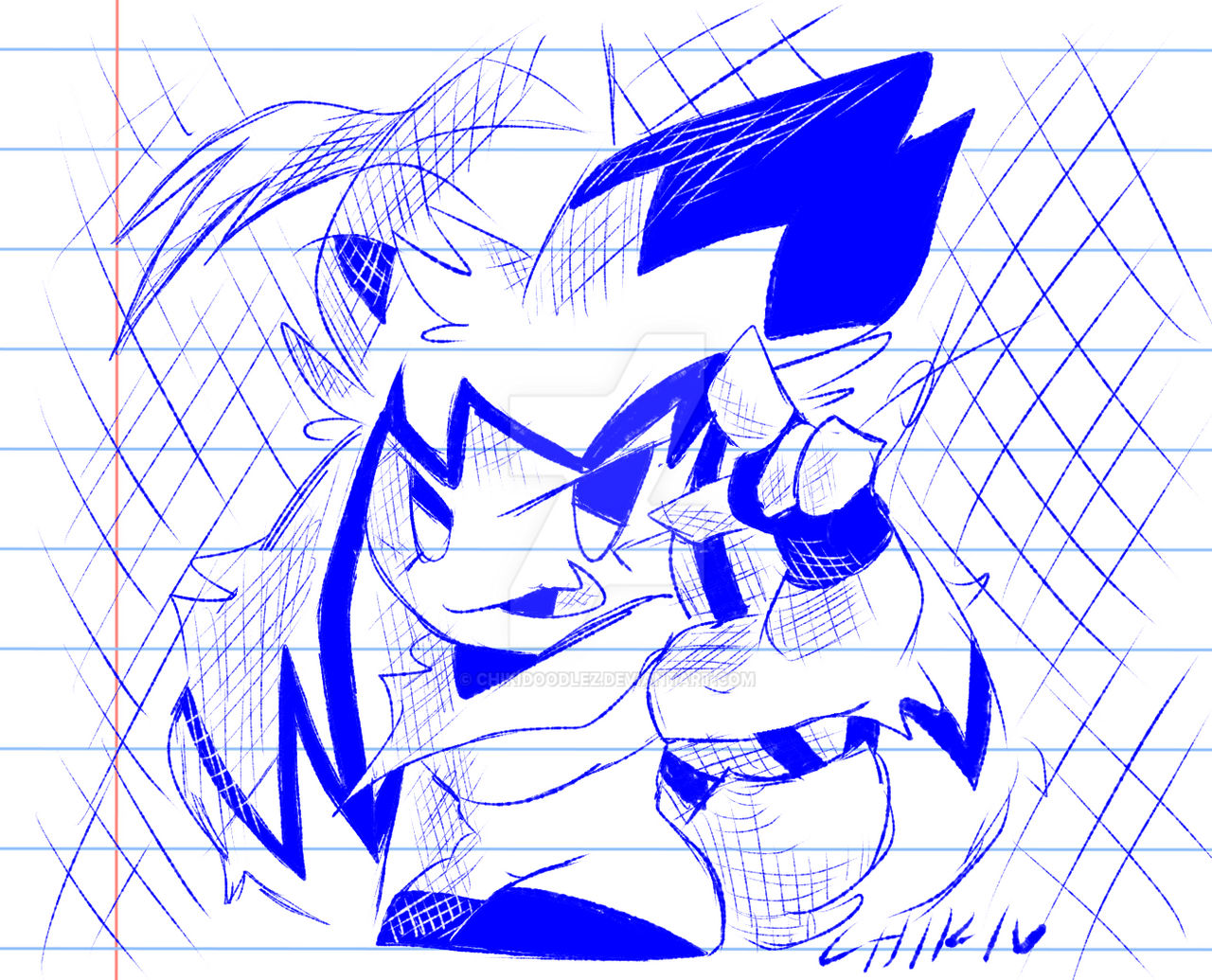 Roxy Roses Drawing Roxy in Pen by chikidoodlez on DeviantArt