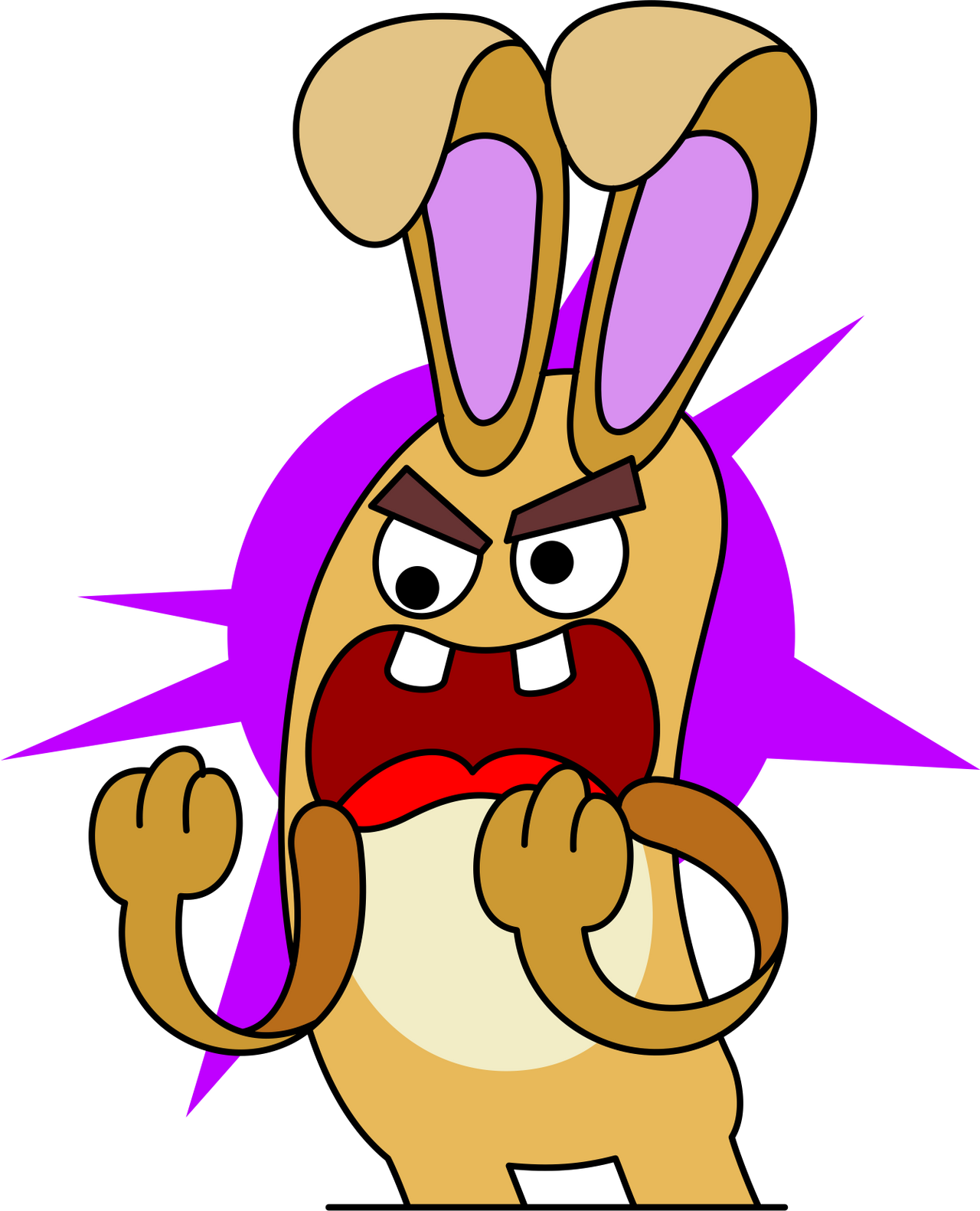 Fighting Rabbit Cardboard by Amiense on DeviantArt