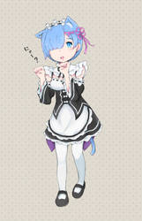 Cat-girl Rem (Re:Zero)