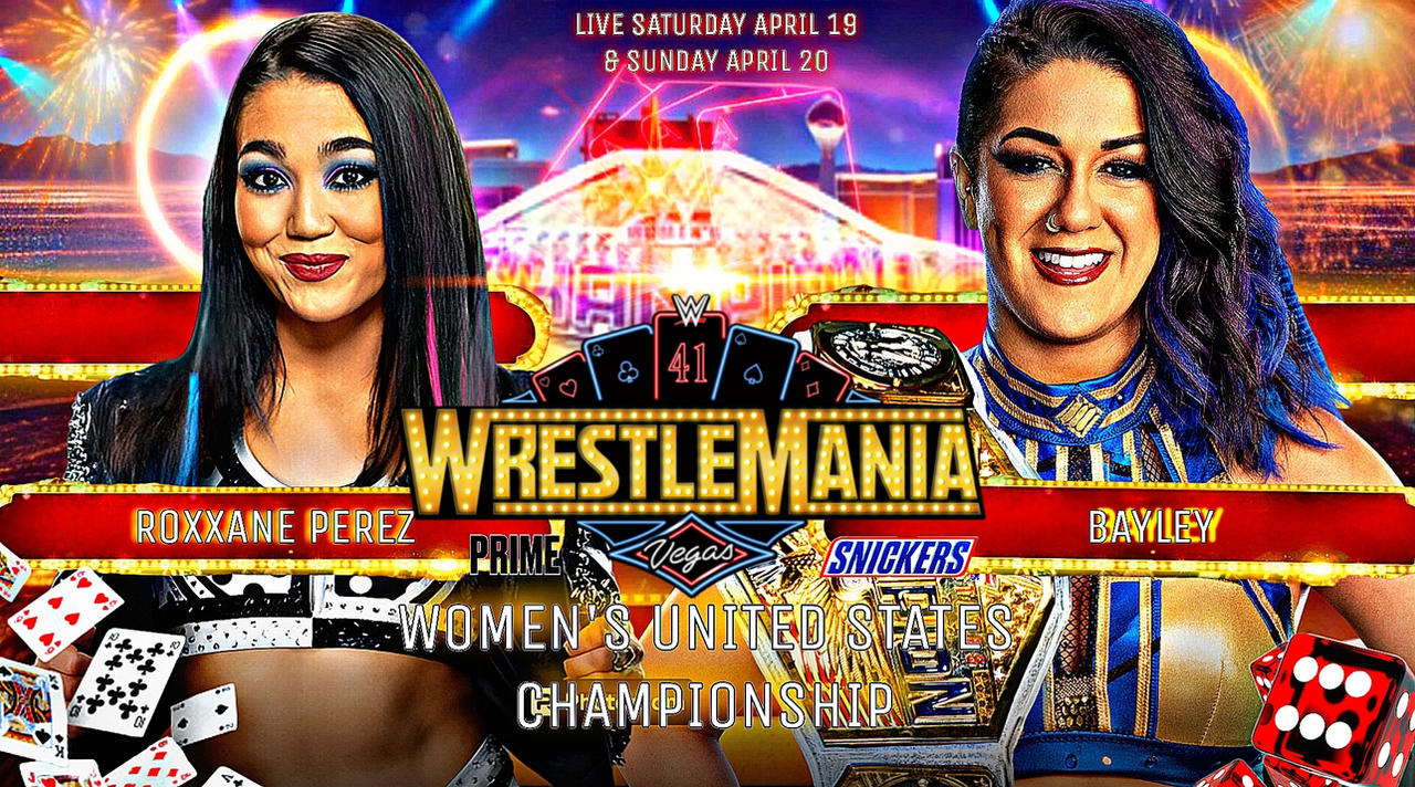 Wrestlemania 41 Custom match card graphic by RenderzGalore on DeviantArt
