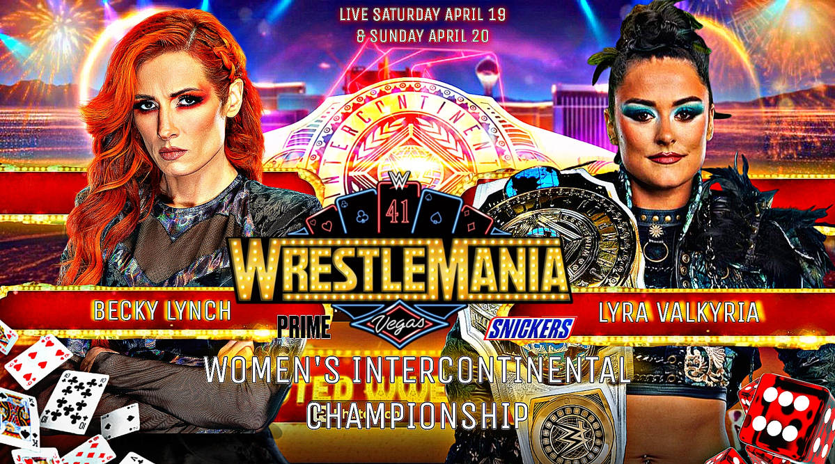 Wm41 Card Wrestlemania 41 Custom MatchCard Graphic by RenderzGalore on DeviantArt