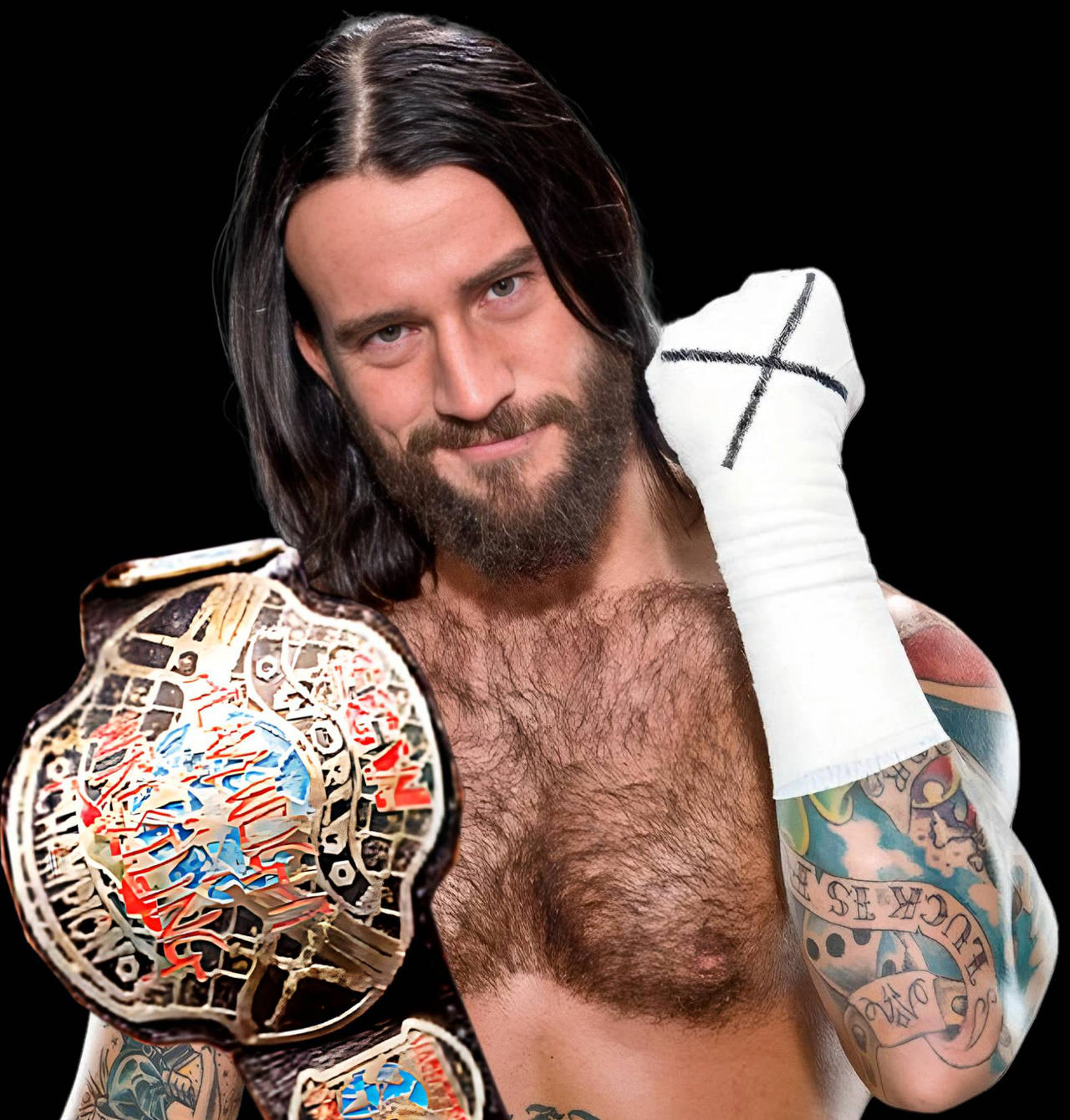 Cm Punk Ecw World Champion Render by RenderzGalore on DeviantArt