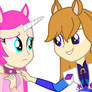 Horse Rider comforts Mystique Unicorn