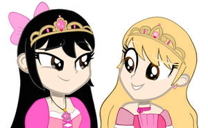 Rosie and Genevieve (princess gowns)